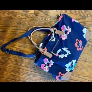 Merona Navy/Floral Duffle Bag